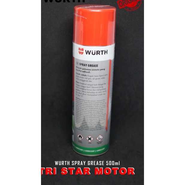 Spray Grease 500 ml WURTH - pelumas gemuk semprot