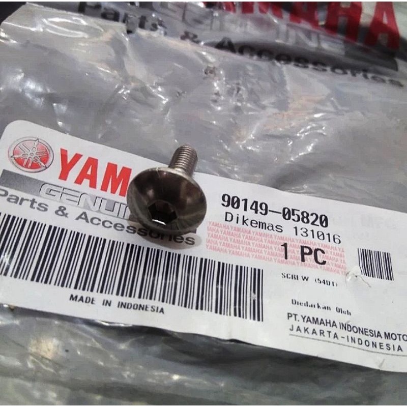 BAUT SCREW AIR SCOOP BAGIAN ATAS SCORPIO NEW