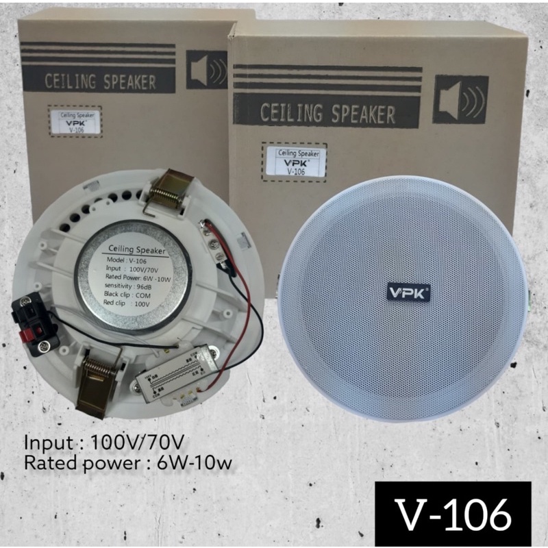 Speaker Ceeling VPK V106 Original 6 inch Speaker Plafon VPK V 106