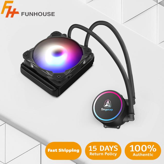 Segotep Becool 120S Pc Cpu Cooler 120Mm Mute Fan Led Rainbow Light Pwm