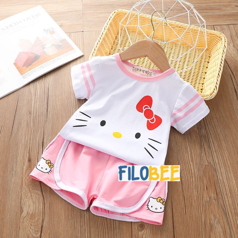 FILOBEE/ STELAN ANAK PEREMPUAN LUCU BAJU SANTAI DIRUMAH 1-4 TAHUN BISA COD MOTIF LUCU