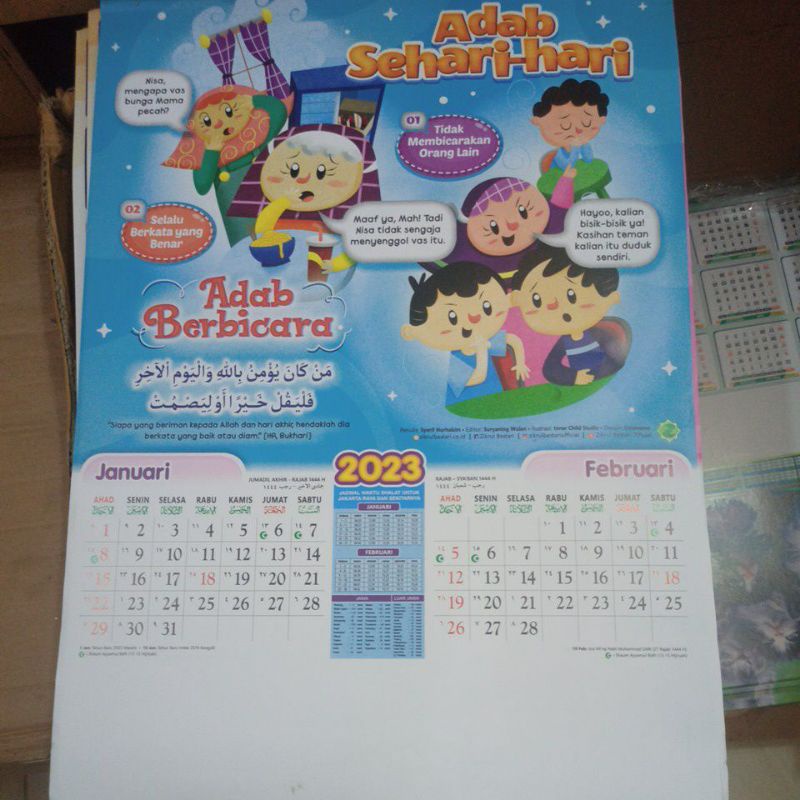 

Kalender 2023 - Kalender Anak Di lengkapi dengan Adap