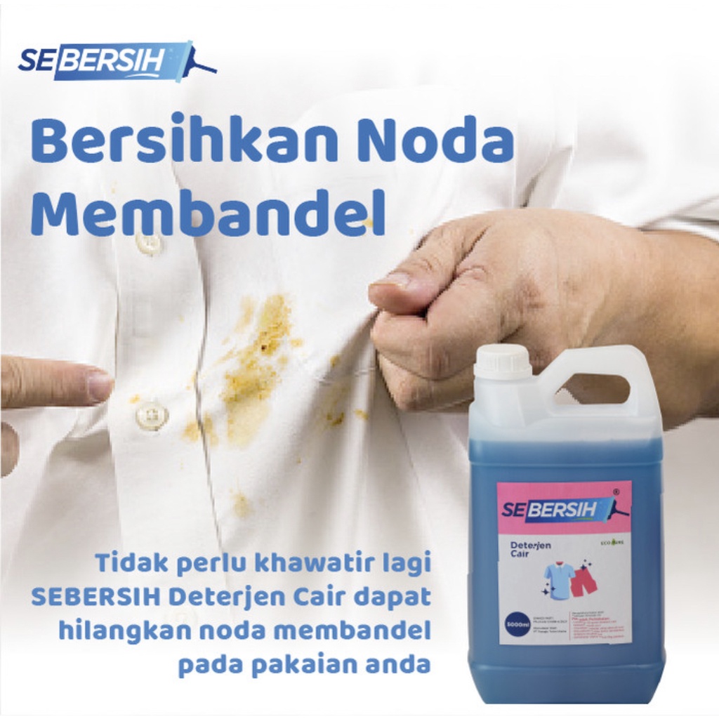 SEBERSIH Detergent Cair Pakaian 5 Liter Khusus Instan/Sameday