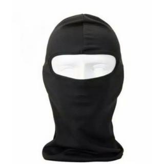 Masker Ninja Full Face Balaclava Spandex Hitam Polos Motor Helm