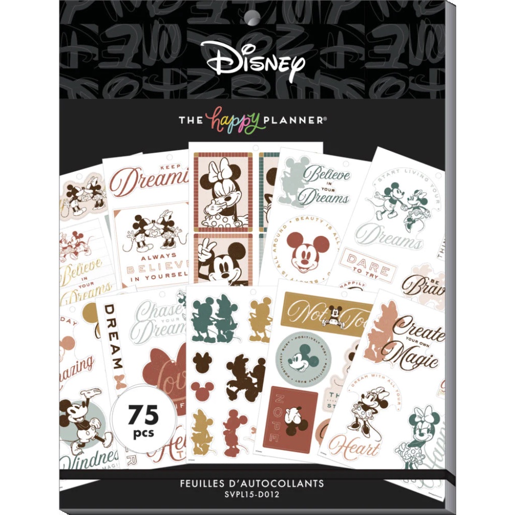 

The Happy Planner Disney Mickey Mouse & Minnie Mouse Farmhouse Large Value Pack Stickers