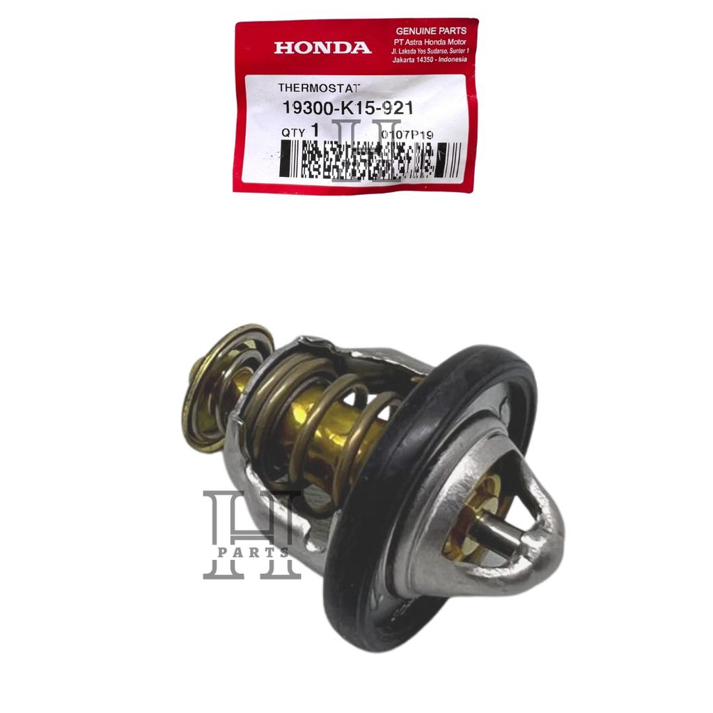 THERMOSTAT RADIATOR KLEP OTOMATIS PER KUNINGAN NEW CBR 150R K45G, NEW CB150R STREETFIRE K15G &amp; NEW CB150R STREETFIRE K15M 19300-K15-921 ASLI ORIGINAL AHM HGP HONDA