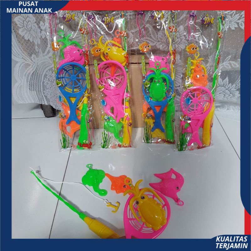 PROMO Bisa COD Mainan Pancingan Magnet SH 324 Kantong Fishing Game Edukasi SNI ISI BANYAK DAN HEMAT