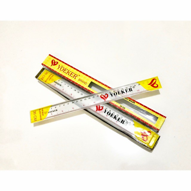 

( PER LUSIN) PENGGARIS PLASTIK YOEKER 30CM