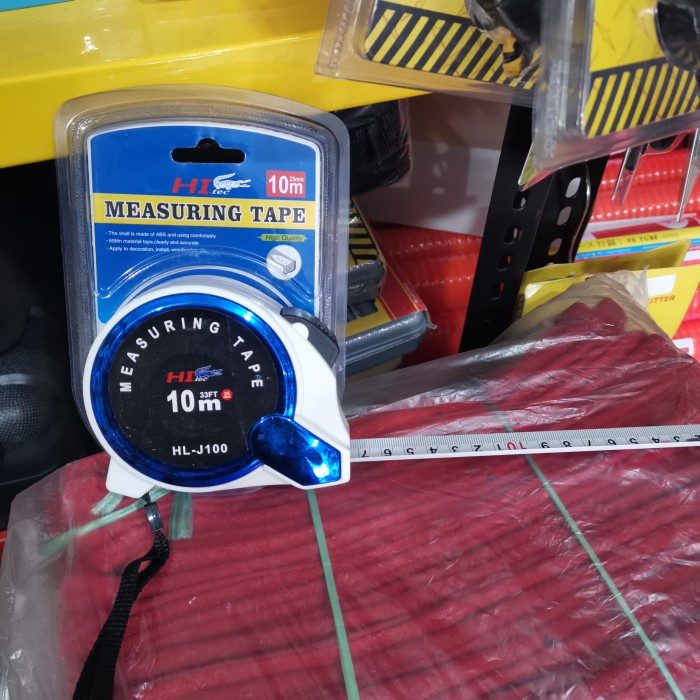 meteran tarik otomatis 10 meter hi tech meteran tangan