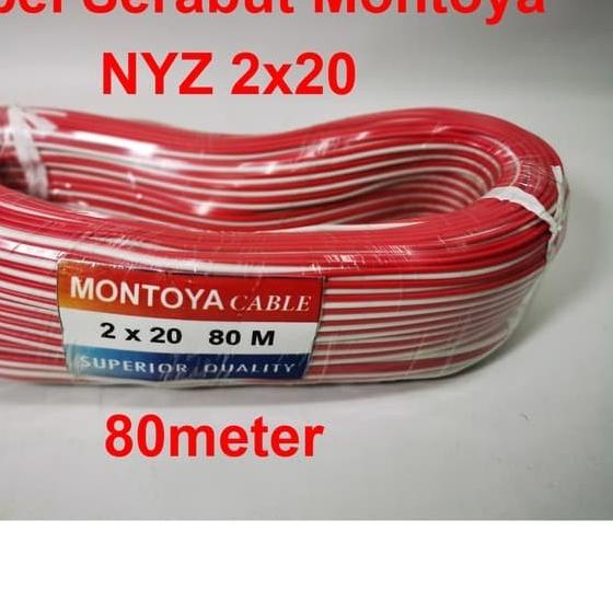 Jual Kabel Serabut Montoya Nyz X Merah Diameter Mm Meter