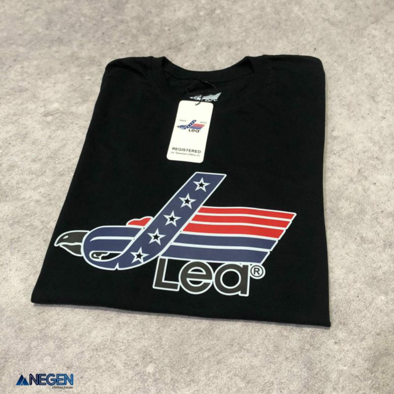 Kaos Brand Lea Original Model Baru Bahan Catton Combed 24s Bisa Menyerap Keringat