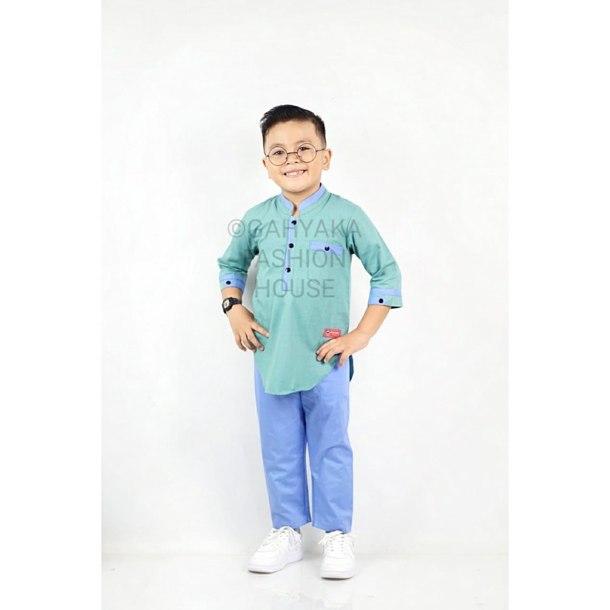 SETELAN KOKO KURTA ANAK 2-10 TAHUN BAHAN FULL KATUN TEBAL DAN ADEM