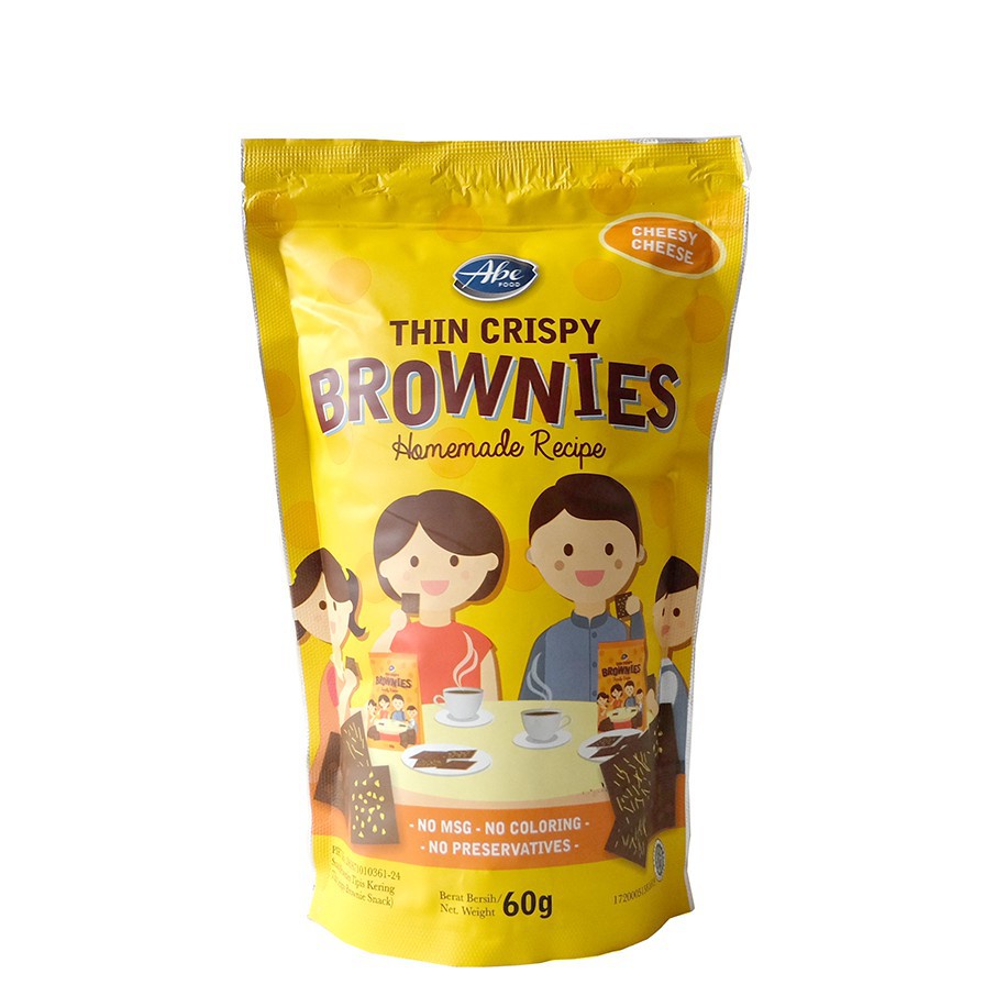 Snack Bayi Cemilan Anak Abe Food Thin Crispy Brownies Kering 60gr