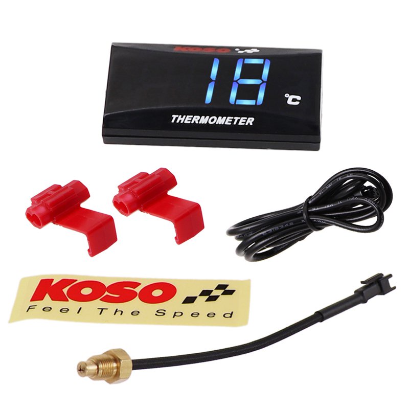 &KOSO Mini Water Temperature Meter For XMAX250 300 NMAX CB 400 CB500X Temp Sensor Adapter Scooter R