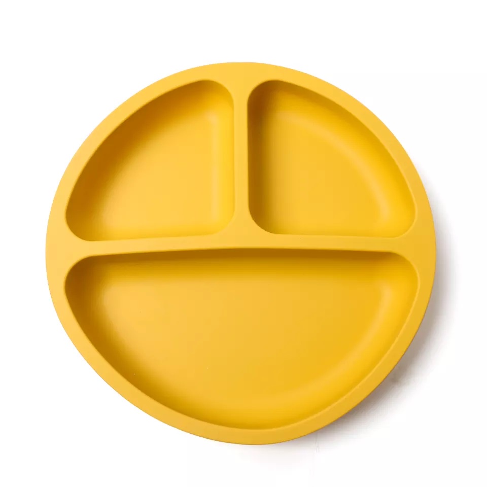 GOOGOO Silicone Plate Food Baby Safe No Suction / Alat Makan Bayi