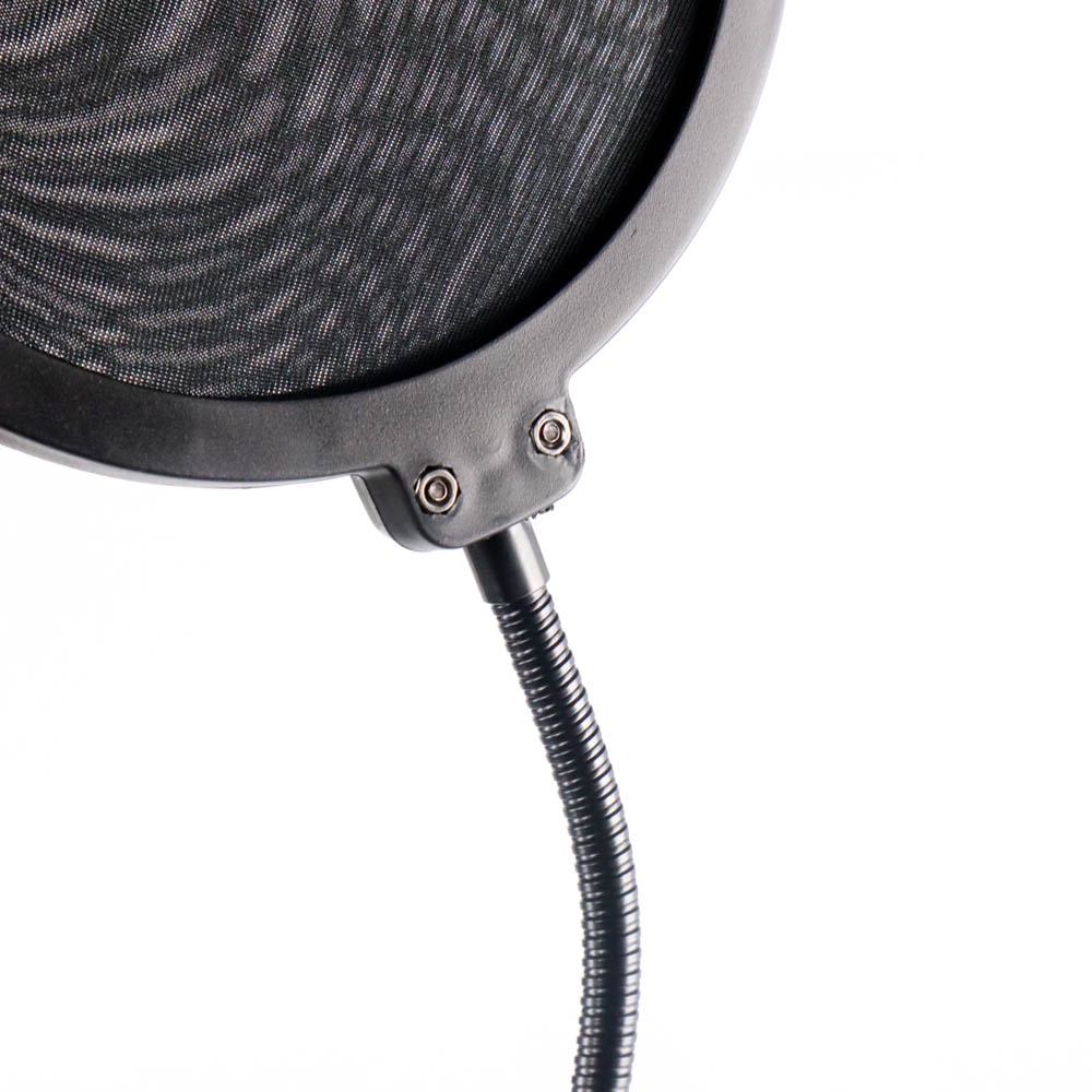 TaffSTUDIO Pop Shield Filter Mikrofon Dual Layer BOP - MPF-6 - Black - OMHAQ0BK