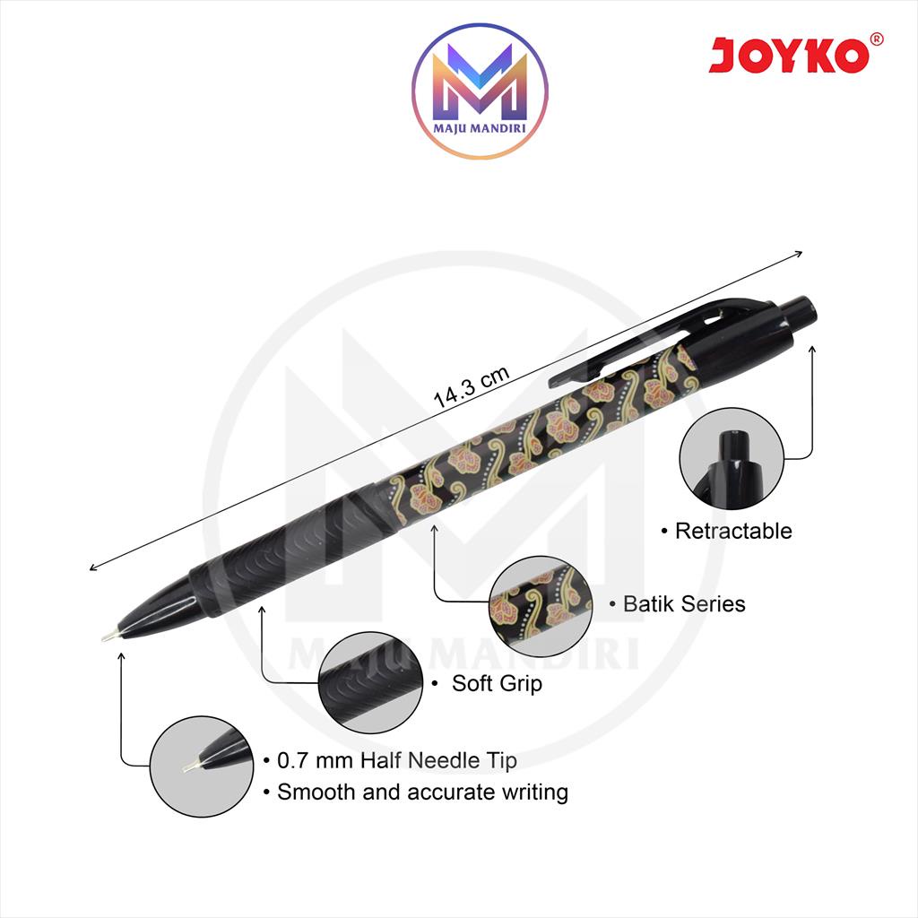 

mdn Ball Pen Joyko Culture BP184 / Pen Cetek Batik BP 184 Pulpen BP-184 / Balpen Cetik Motif Batik