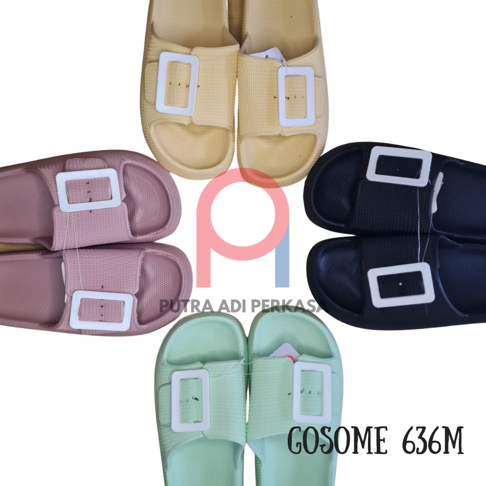 Sandal Perempuan Selop Gesper Lucu dan Menarik GOSOME 636M