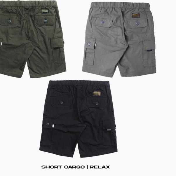 Morrowsky - Celana Cargo Pendek - Short Cargo Pants - Green Army, 28
