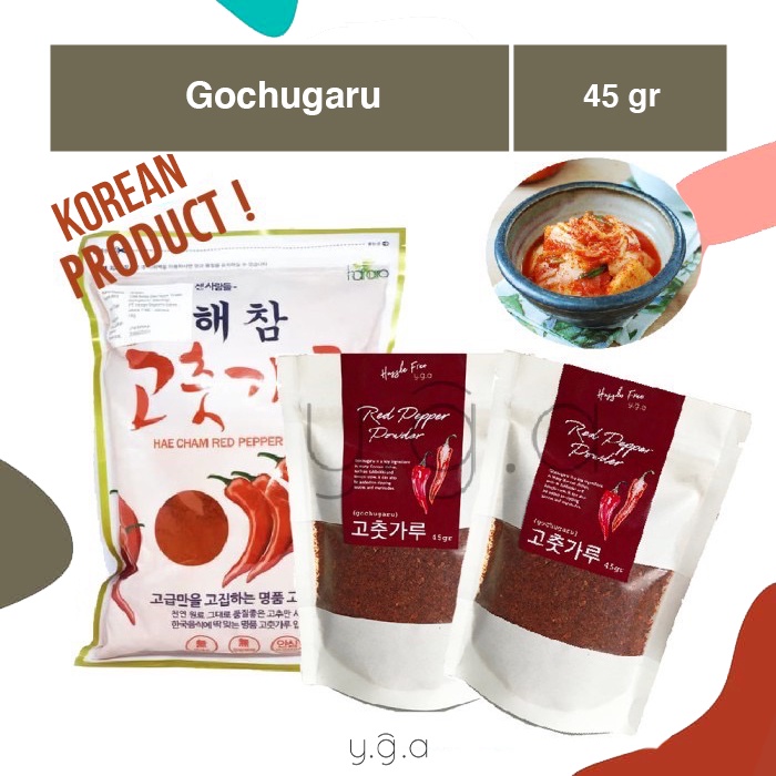 

Gochugaru 45gr / Bubuk Cabai Korea Kasar / Korean Red Pepper Powder