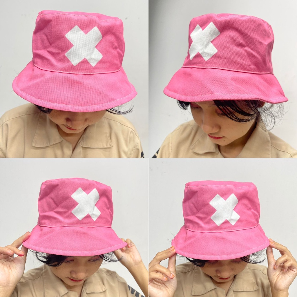 Bucket Hat Chopper Pink Kawaii Cosplay Anime Manga One Piece Unisex
