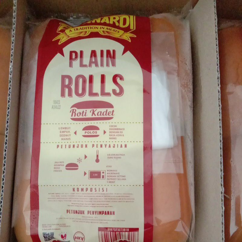 

Roti benardi hotdog(roti kadet) 300 gr