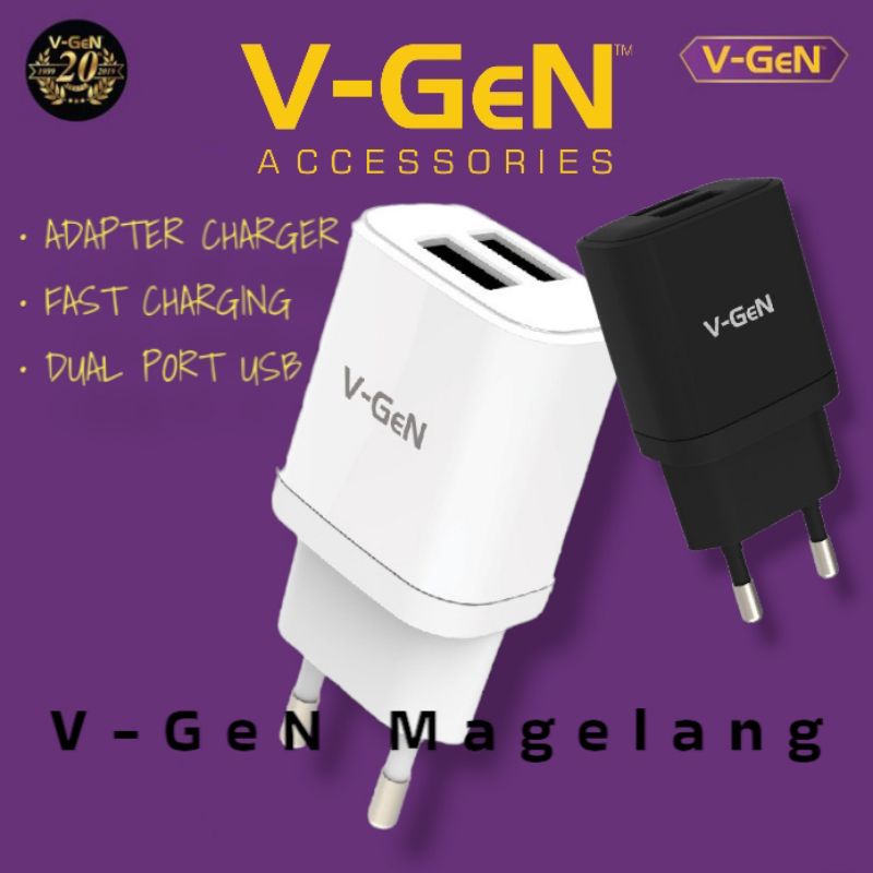 ADAPTOR CHARGER VGEN ORIGINAL VTC2-15