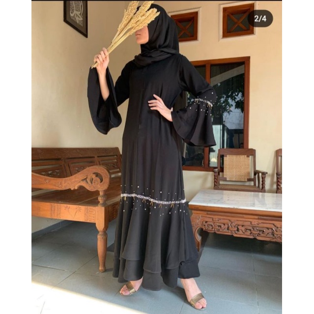 Helena Abaya Black by 4season_hijab PREALOVED
