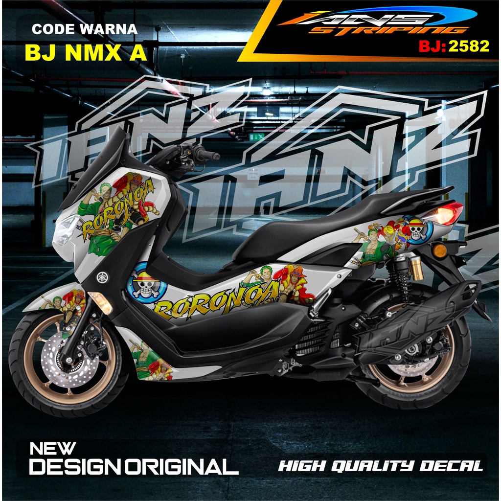 DECAL STICKER NMAX FULL BODY ANIMASI RORONOA / STICKER VARIASI ALL NEW NMAX TERBARU  / STICKER NMAX OLD