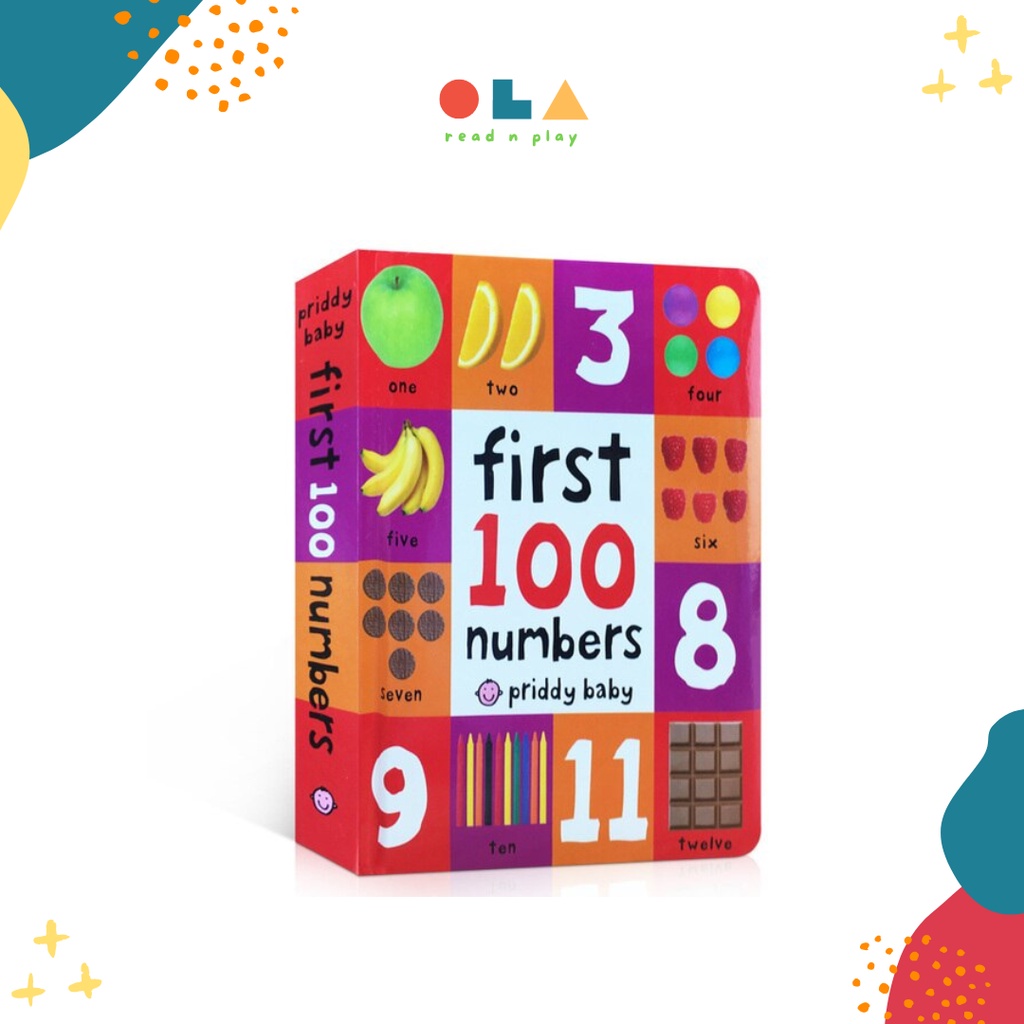 OLABOOKS FIRST WORDS 100 NUMBERS BOARD BOOK - PRIDDY