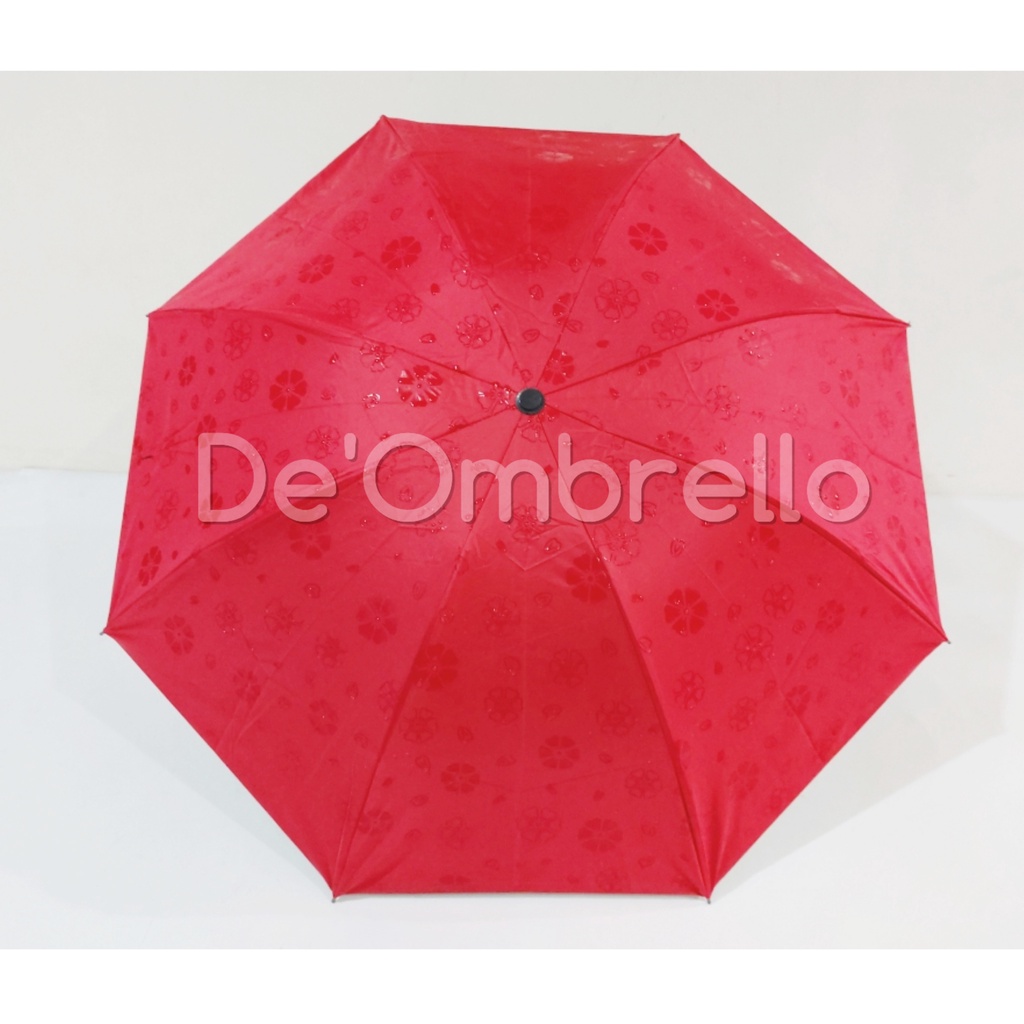 [De'Ombrello] Payung Lipat 3D Magic Umbrella Motif Bunga(027CC)