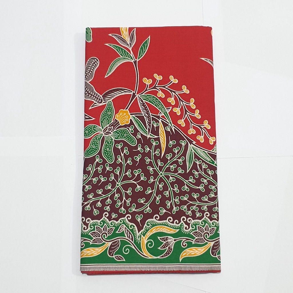 KAIN CIBULAN 135 MERAH / KAIN BATIK UNGGUL JAYA
