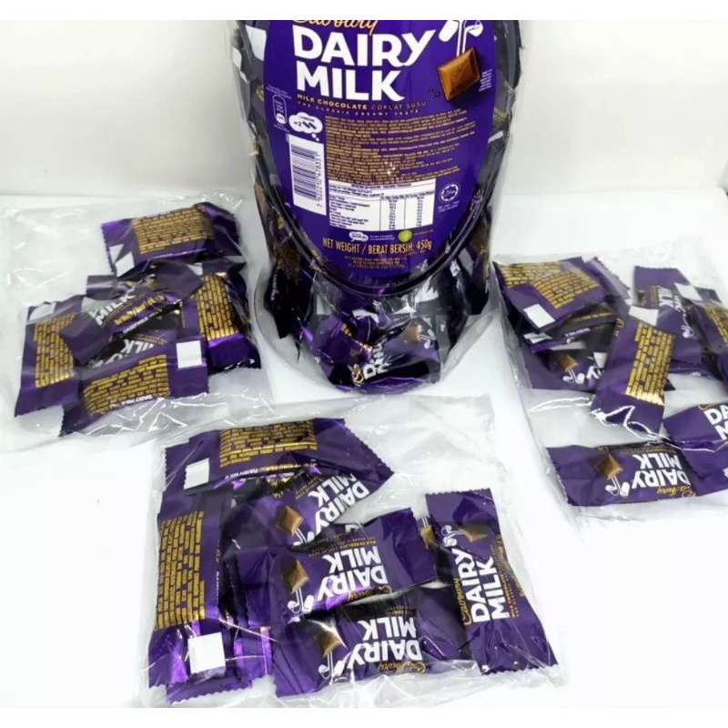 

Coklat Malaysia Cadbury Dairy Milk Refill Pack Isi 18pcs