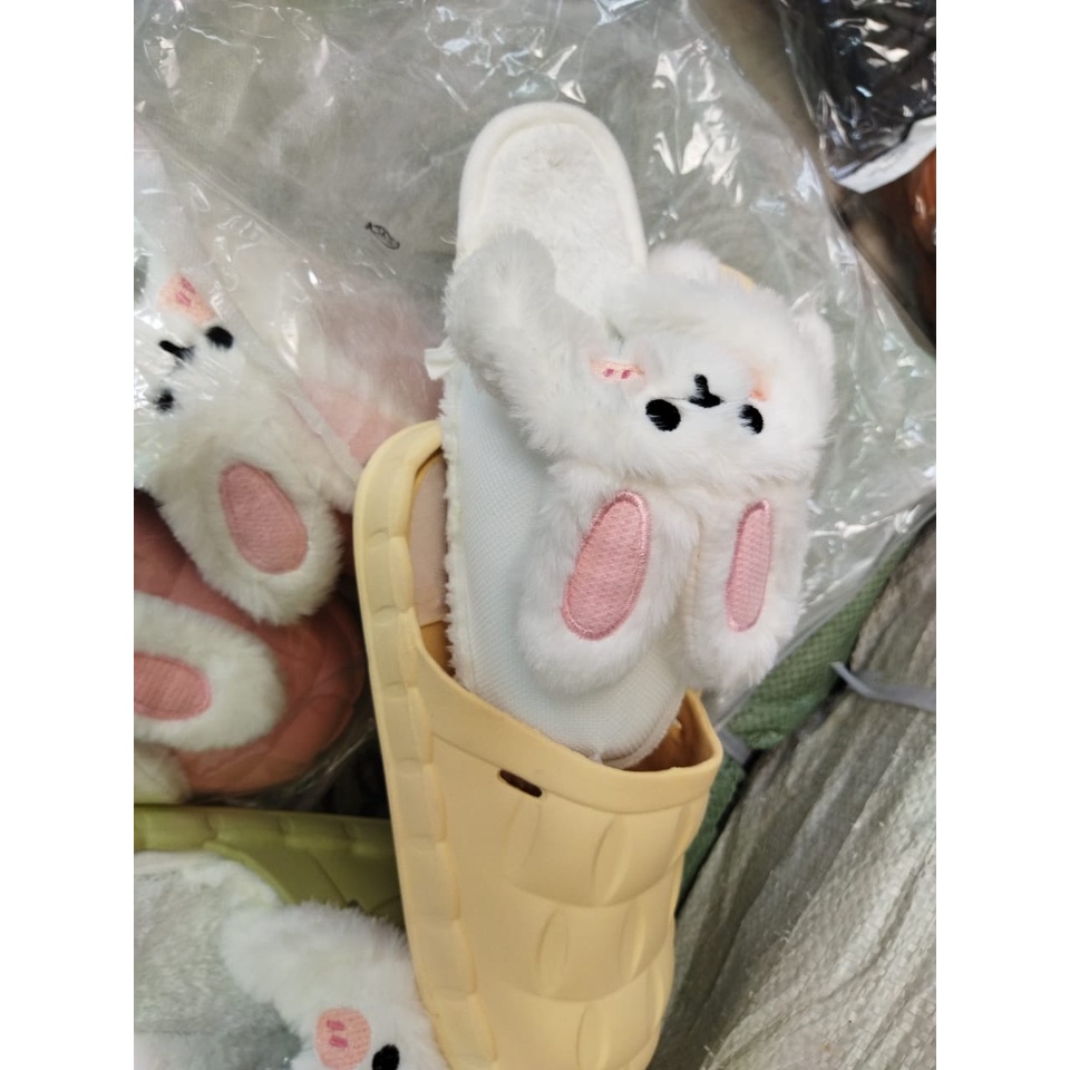 Sandal selop boneka wanita dewasa korea styel  8826-A (36-41) sandal kamar wanita indoor