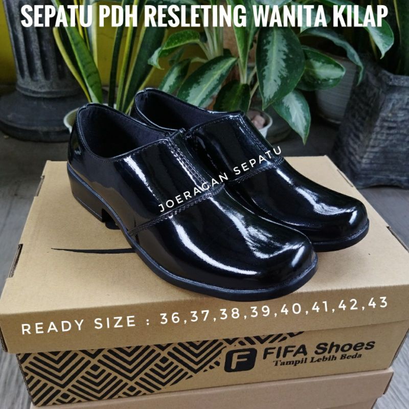 SEPATU PDH WANITA KILAP SERI 04 HAK 3 CM SEPATU PDH POLWAN SEPATU POLWAN SEPATU PDH SECWAN