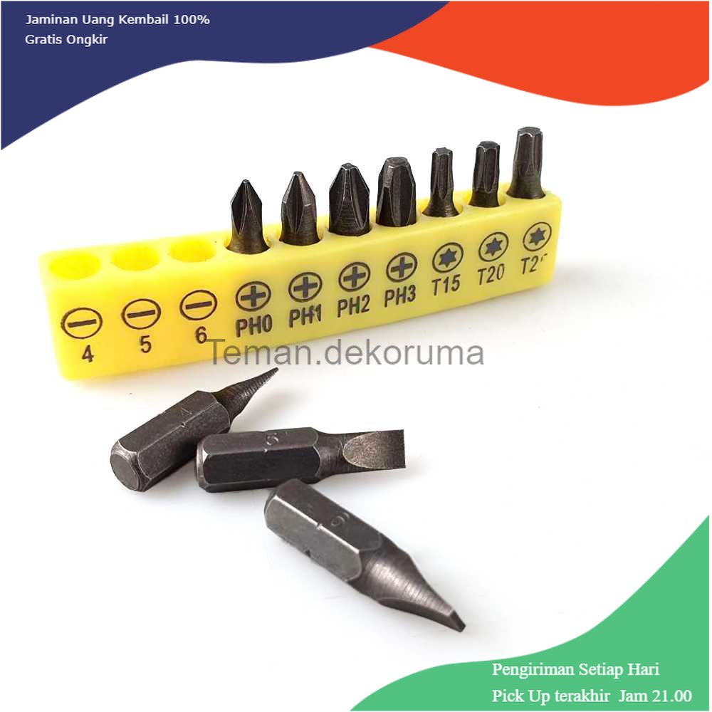 TD - PR2 ZJCOSTOL Set Kepala Mata Obeng Screwdriver Bit 10 PCS - ZC005