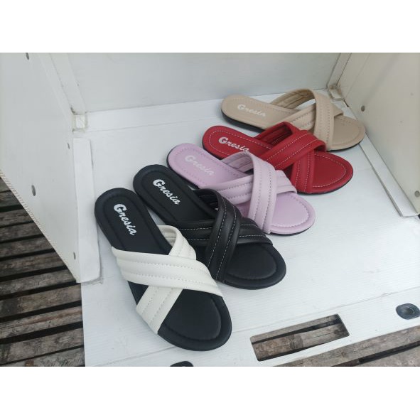 SENDAL WANITA TERBARU / SENDAL WANITA FLAT / SENDAL WANITA LEMBUT / SENDAL WANITA MURAH