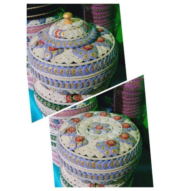 keben batok kelapa motif gunung