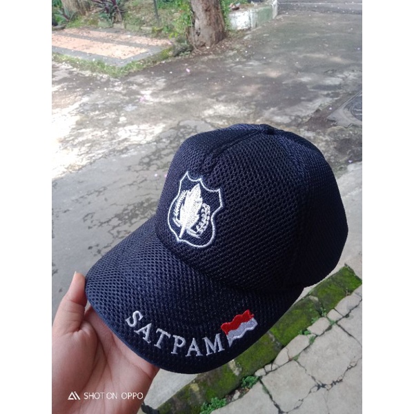 TOPI JALA SATPAM WARNA BIRU DONGKER
