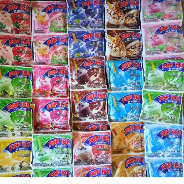 

㊬ POP ICE / POP ICE BLENDER / POP ICE BANYAK RASA / POP ICE 1 RENTENG ISI 10 SACHET ㅘ