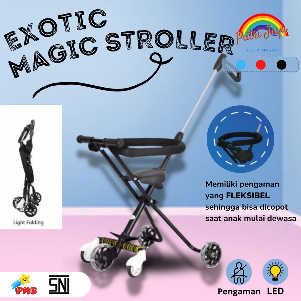 Magic Stroller Kursi Dorong Bayi EXOTIC ET-LW001 / ET-LW005