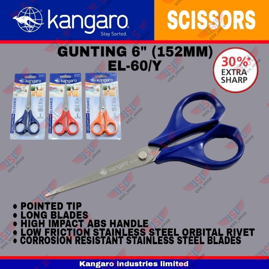 Gunting kain / Gunting kertas / Gunting Stainless Steel 152mm Scissors