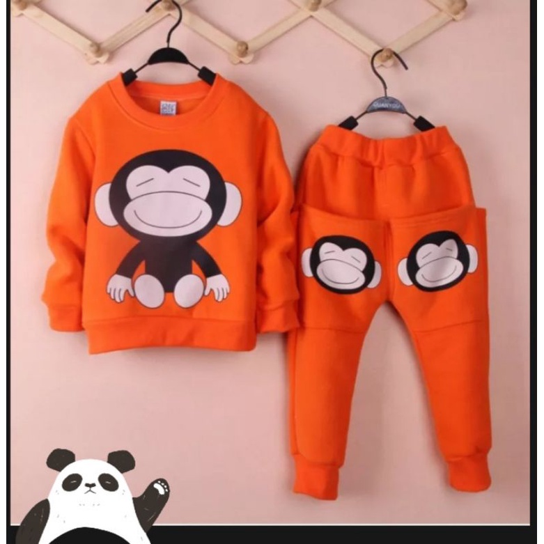 setelan anak beby tery/baju anak laki laki dan perempuan lengan panjang untuk usia 1-6thn