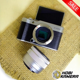 Kamera Mirrorless Fujifilm X-A20 Lensa 15-45mm Cocok buat Vlogger atau MUA - bekas