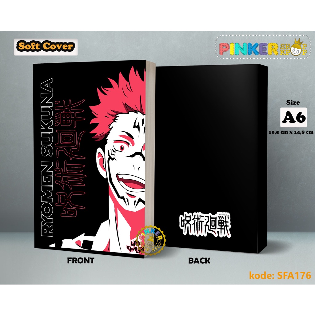 

(SFA176) Pocket Note Anime Jujutsu Kaisen Sukuna Softcover