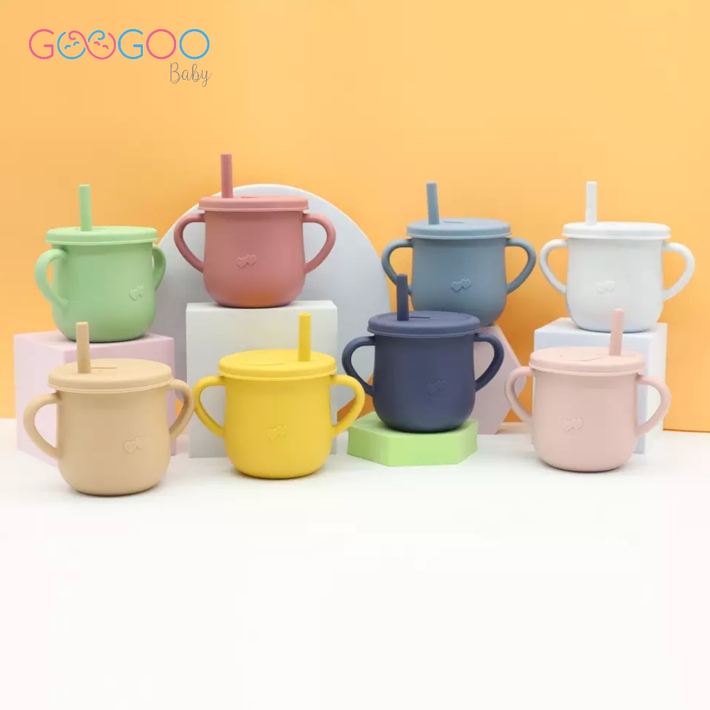 GOOGOO Gelas Minum Bayi Silikon / Cup Bayi / Baby Silicone Glass