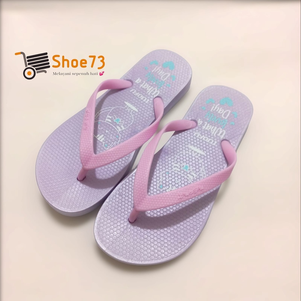 LUOFU F 1159 B3-E02S SIZE 30-35 ORIGINAL l Sandal jepit jelly anak perempuan l Sendal jepit anak cewek impor