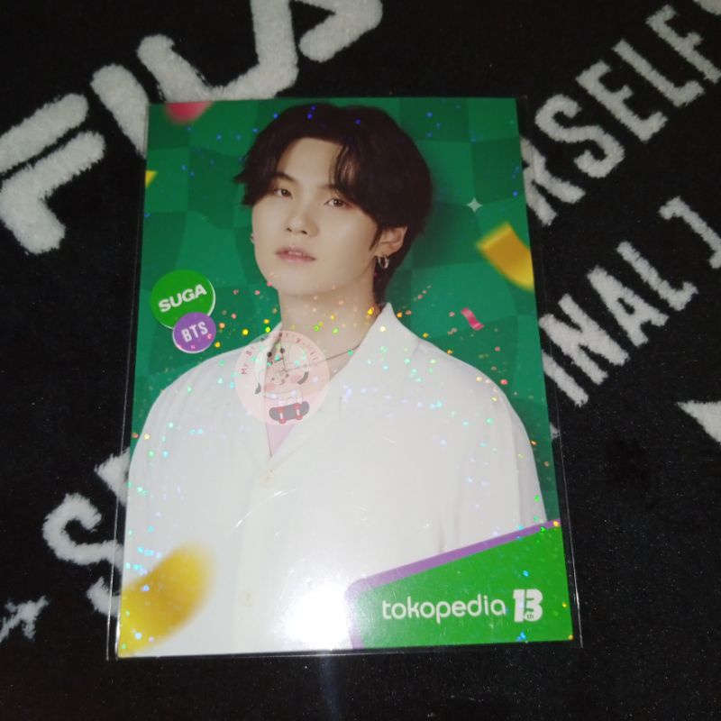 BTS Suga Postcard Event Tokoped