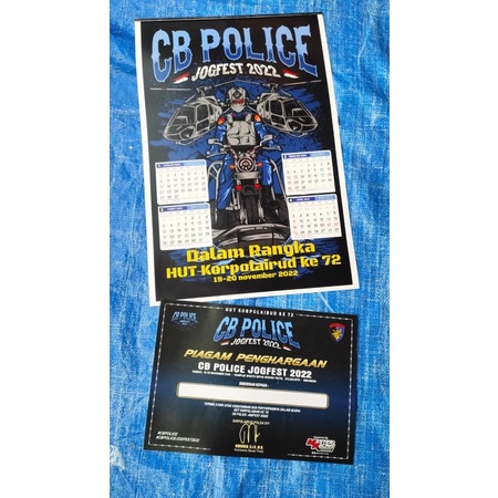 Piagam Set Kalender CB POLICE 2022