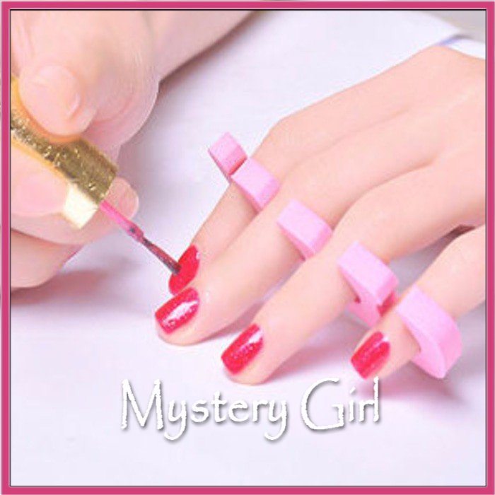 Mysterygirl - Spon Pembatas Jari Sekat Jari Mailart / sponge jari toe separator Tangan kaki Jari Kaki Tangan Toe Seperator Nail Art Manicure Pedicure